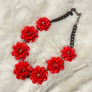 J. Crew Flower Statement Necklace 🌺